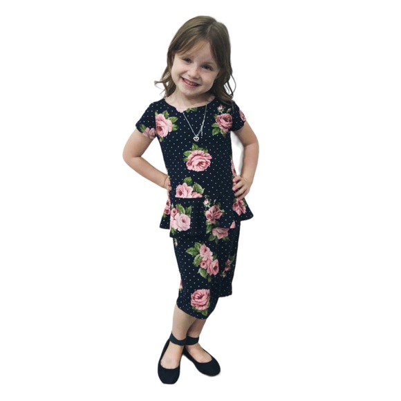 Girls Peplum Top Canadian Small Shop Handmade - Picture 7 of 7